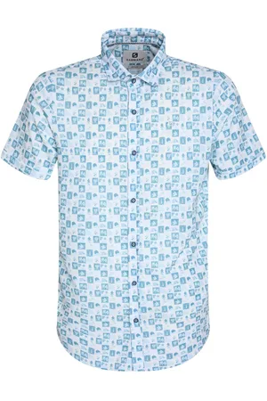 Gabbiano Overhemd Overhemd 335545 4001 Bright Blue Mannen