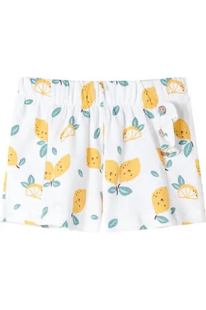 vidaXL Kindershorts-citroenenprint-104-ecru