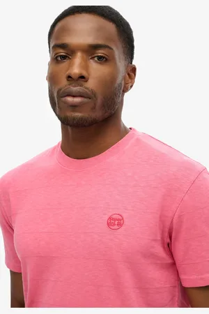 Superdry Organic Cotton Vintage Texture T-Shirt Desert Rose Pink