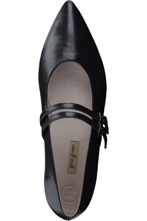 Paul Green 1022 SuperSoft Black Ballerina