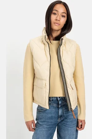 Camel Active Korte gewatteerde bodywarmer van gerecycled polyester