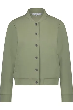 Red Button Jas Bomber Jacket Scuba Srb4529 365 Summer Sage Dames