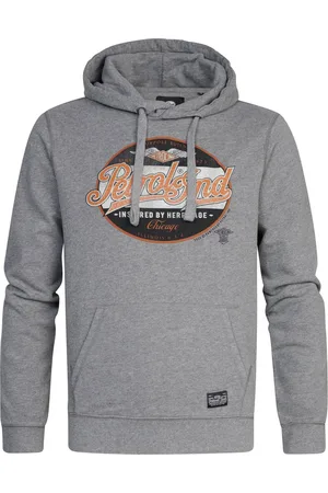 Petrol Industries Heren Artwork Hoodie Ashland - Grijs