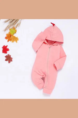 Merkloos Baby Pyjama / Box pakje / Romper/ Jumpsuit / Onesie Dinosaurus/Draak – 100% Katoen – Zachte Stof - Voor Alle Seizoenen –