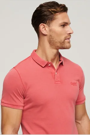 Superdry Vint Destroy Korte Mouw Poloshirt Roze 3XL Man