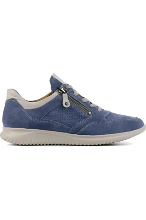 Hartjes Sneakers Dames - Lage sneakers / Damesschoenen - Suède - 112062 - blauw