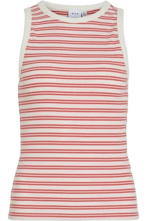 VILA Top Visola S/l Tank Top - Noos 14101757 Dubarry/snow White Dames