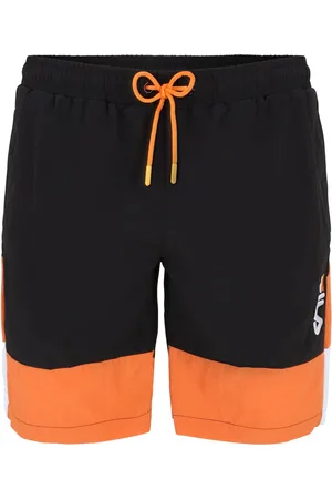 Fila Kurze Hose Sciacca Swim Shorts Black-Celosia Orange-Bright White-XL