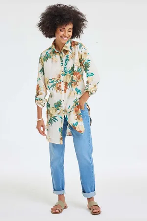 DIDI Dames Tunic Jolie Offwhite Rising sun print maat 36