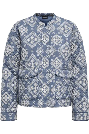 ONLY Jas Onlhallie Quilted Jacket Otw Noos 15328523 China Blue/thea Tile Dames