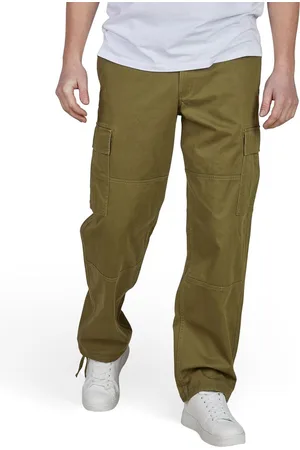 JACK & JONES Heren Cargo Broek Karl Thor comfort/relaxed Olijf Volwassenen