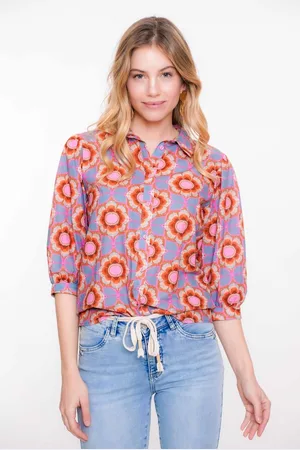 Geisha 53209-20 Blouse Blue/pink