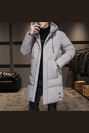 Merkloos Aventury® Winterjas heren - Parka heren winterjas - Parka heren - Pufferjas - Winterjassen - Lange winterjas - Gewatteerde jas - L