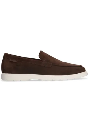 Manfield Heren - Bruine suède loafers