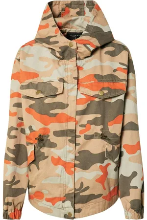 Urban classics Damen Leichte Jacke Ladies Oversized Camo Parka Jacket Brick -L
