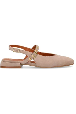 Manfield Dames - suède slingbacks