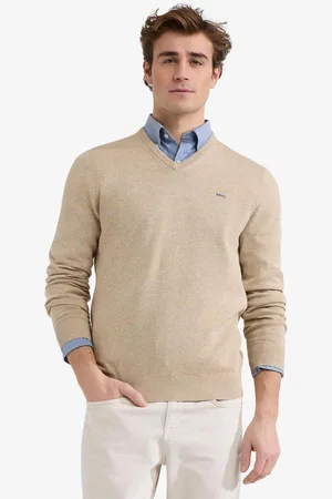 McGregor Trui V Neck Sweater Mm251 1201 01 3100 Sand Mannen