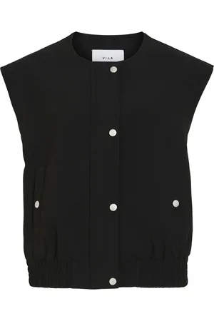 VILA Gilet Viliva O-neck S/l Vest 14104090 Black Beauty Dames