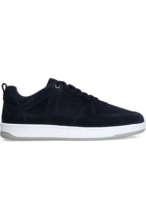 Manfield Heren - Navy suède sneakers