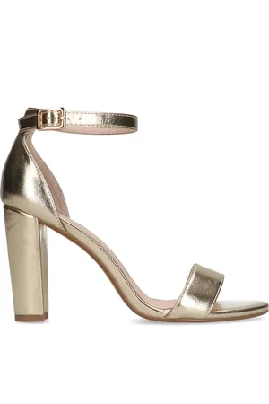 Sacha Dames - Gouden sandalen met hak
