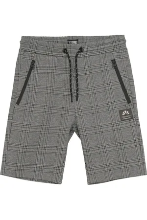 Indian Blue Jeans Zomer sweat short jongens - grijs - geruit
