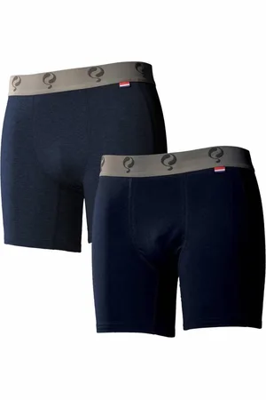Quick Q1905- Heren boxer 2-pack D.Jeans/Navy