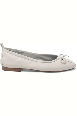 Lazamani Josefina Dames Ballerinas Leer White