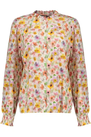 Geisha Blouse Blouse Met Madeliefjes 53256 20 Off-white/coral Dames