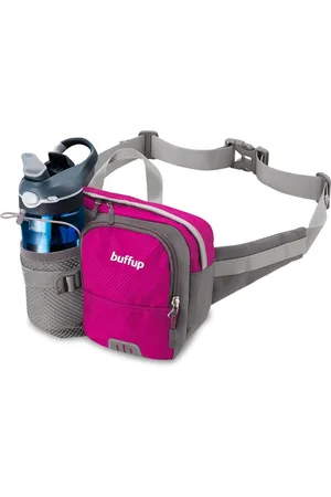 Merkloos Heuptas met flessenhouder, heuptas sport voor outdoor hondentraining, fietsen, wandelen, hardlopen, heuptas voor dames en heren, groot