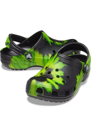Crocs Classic Tie-Dye Graphic K kinderklomp, ruime pasvorm 205451