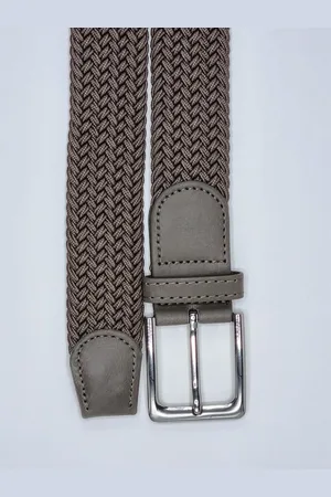 Merkloos Vlecht riem Gevlochten riem Elastiek riem - unisex - geschikt voor zowel mannen als vrouwen