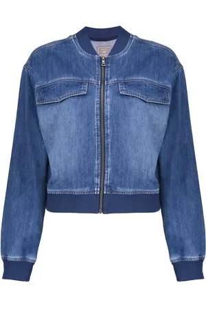 Geisha Jas Kort Bomberjasje In Denim 55006 10 Stonewash Denim Dames