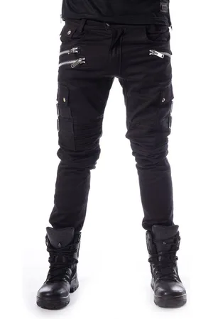 Merkloos Chemical Black Broek rechte pijpen -L- ANDERS