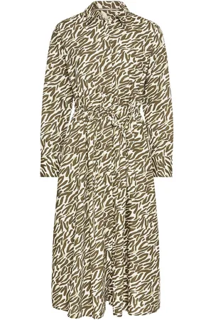 Camel Active Lang overhemdjurk met all-over print
