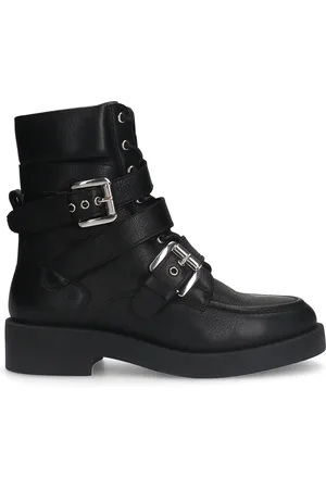 Sacha Dames - Zwarte leren biker boots
