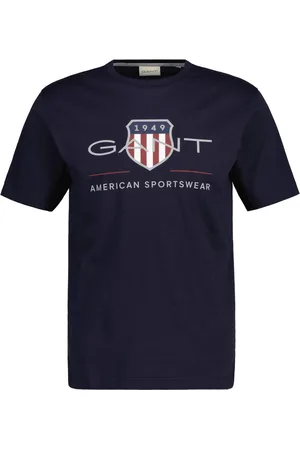 GANT T-shirt Logo Donkerblauw (navy)