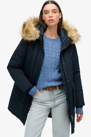 Superdry Everest Faux Fur Parka Winterjas Dames