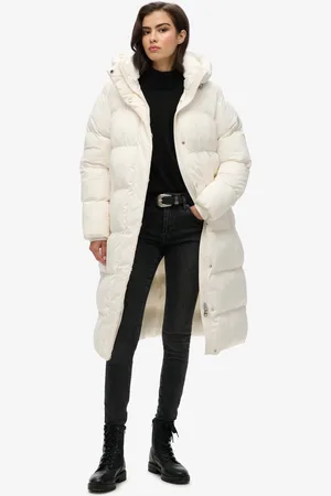 Superdry LONGLINE HOODED PUFFER JACKET Dames Jas