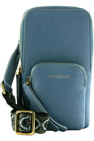 Coccinelle Leren Telefoontasje Pixie Hi-Tech Phone Bag Blauw
