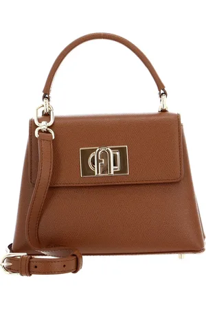 Furla Leren Handtas Avondtas 1927 Mini Top Handle Bag Bruine
