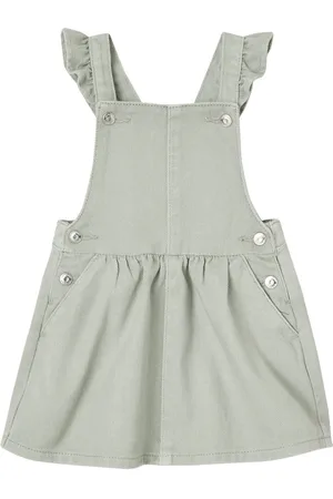 Vertbaudet Salopettejurk baby schouderbandjes met ruches