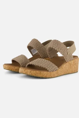 Skechers Arch Fit Beverlee Sandalen taupe - Dames