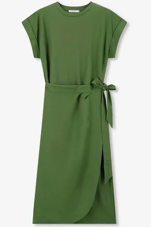 Sissy-Boy Groene jersey wikkeljurk