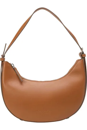Marc O’ Polo Leren Schoudertas Alvi Crossbody Bag Lichtbruin