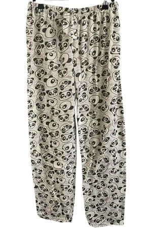 Merkloos Dames Pyjama Broek met pandabeer afbeelding M/L