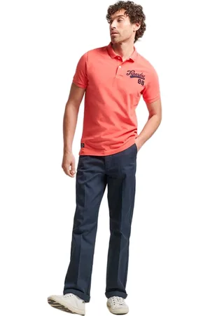 Superdry Vintage Superstate Korte Mouw Poloshirt Roze S Man
