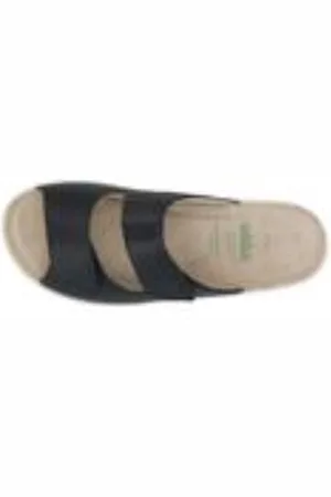 Solidus Slippers dames, Honey 76006-01235 (H) Vitello Pragung zwart - maat EU: 37 1/3 en UK: 4,5