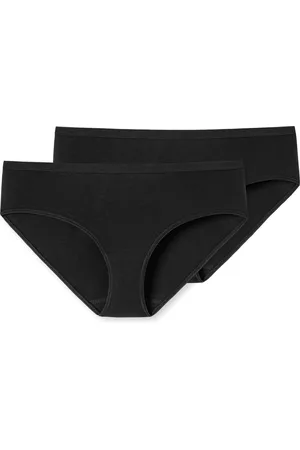 Schiesser Hipsters 2-pack biologisch katoen - 95/5 Dames Onderbroek - schwarz