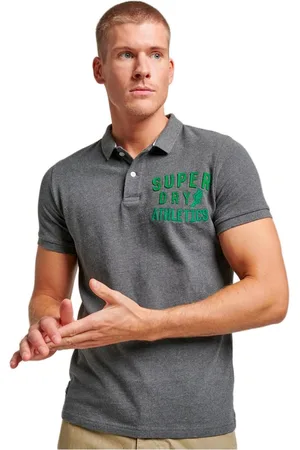 Superdry Vintage Superstate Korte Mouw Poloshirt Grijs S Man