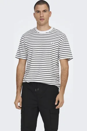 Only & Sons Henry Stripe Shirt Heren
